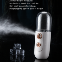 Mini Facial Steamer Nano Spray Moisturizing Vaporizer Face Mist Cold