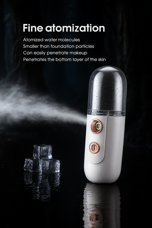 Mini Facial Steamer Nano Spray Moisturizing Vaporizer Face Mist Cold