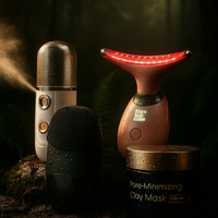 Glow Temple Renewal Kit: Red Light Massager, Sonic Cleanser, Nano Mist & Pore-Minimizing Clay Mask