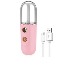 Mini Facial Steamer Nano Spray Moisturizing Vaporizer Face Mist Cold